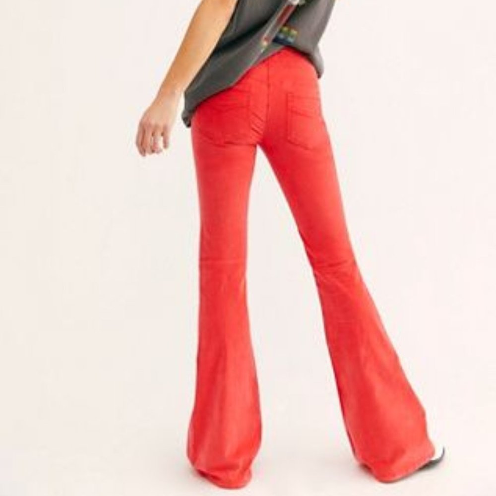 Free People Pull On Corduroy Flare Pant